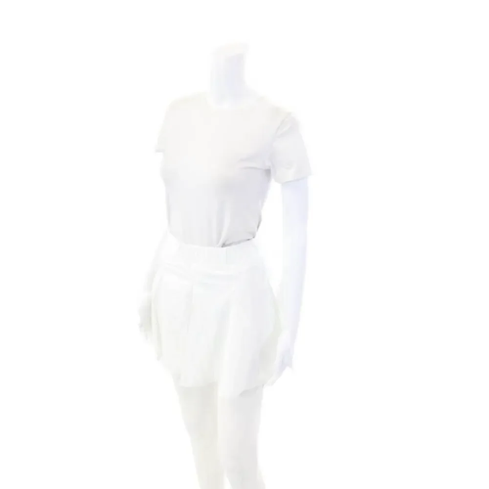 Year Of Ours Womens Pull On A Line The Mini Tennis Skort White Size Extra Small
